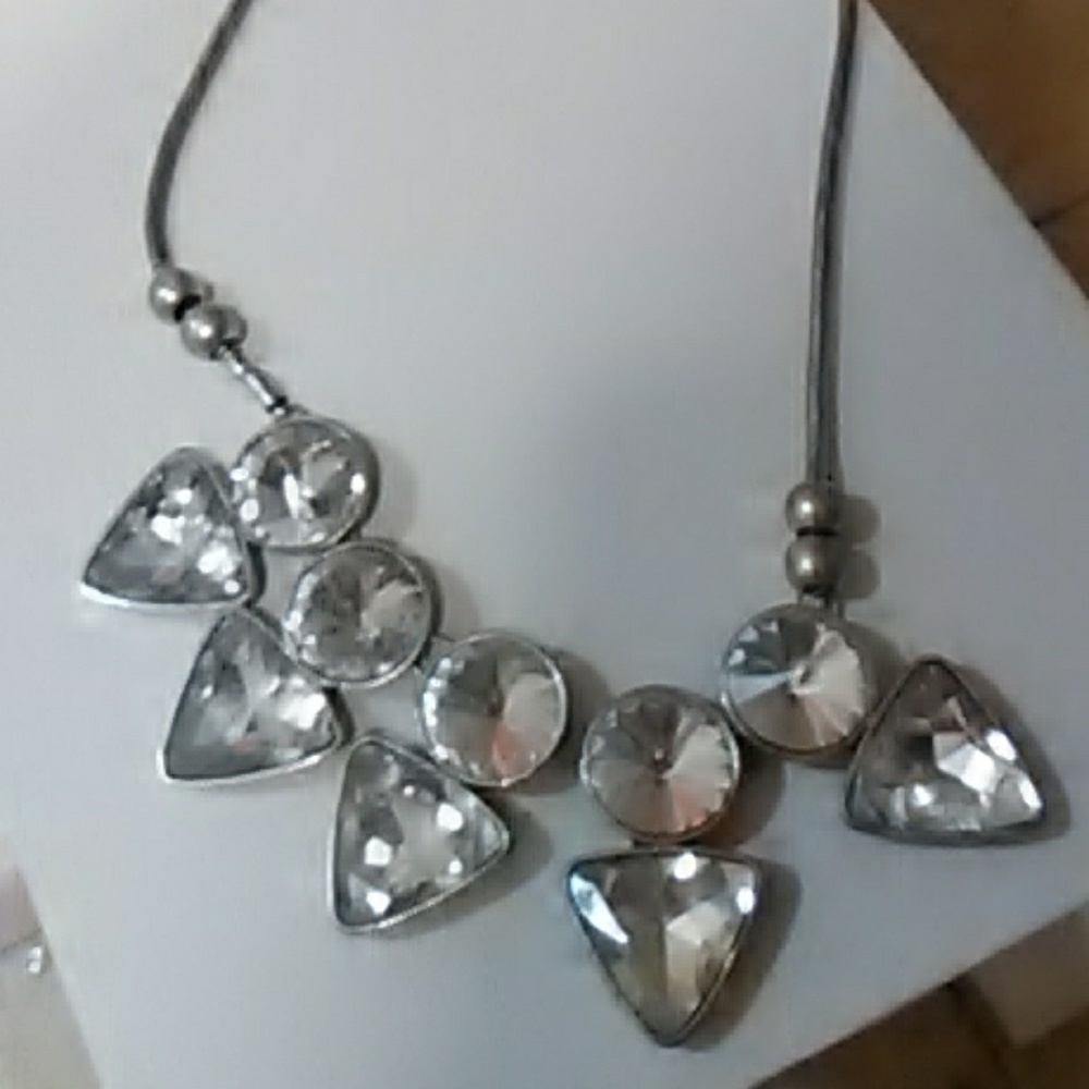 Crystal statement necklace